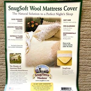 Lambs wool Crib Mattress pad/ cover by SnugFleece Woolens